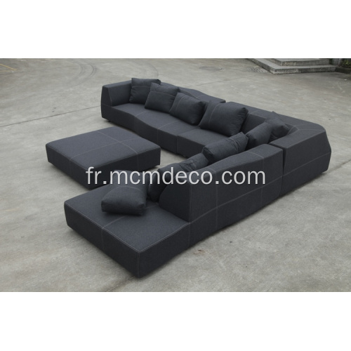 BEB Grand canapé-lit italien en tissu